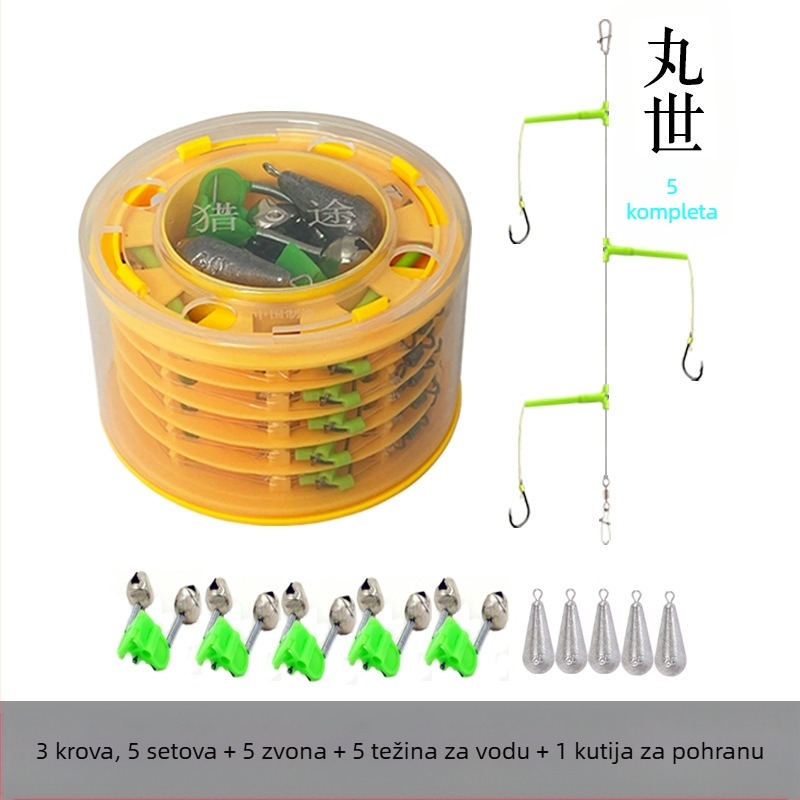 Lov Novi set za ribolov s udicom protiv namotavanja, set za morski štap, Isekin rukav, Maru World, posebna udica za morski ribolov