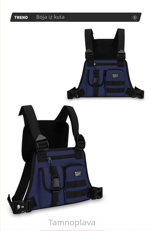 Muška jarka boja, jednostavna lagana torba za prsa, torba za mobitel, modni sportski stil, europski i američki trendi, muška torba, prekogranična muška torba