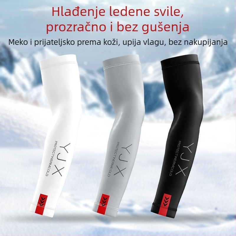 Novi muški i ženski ljetni rukavi s kremom za sunčanje Ice Sleeve, tanki rukavi za ruke za vožnju motocikla, prozračni rukavi od ledene svile