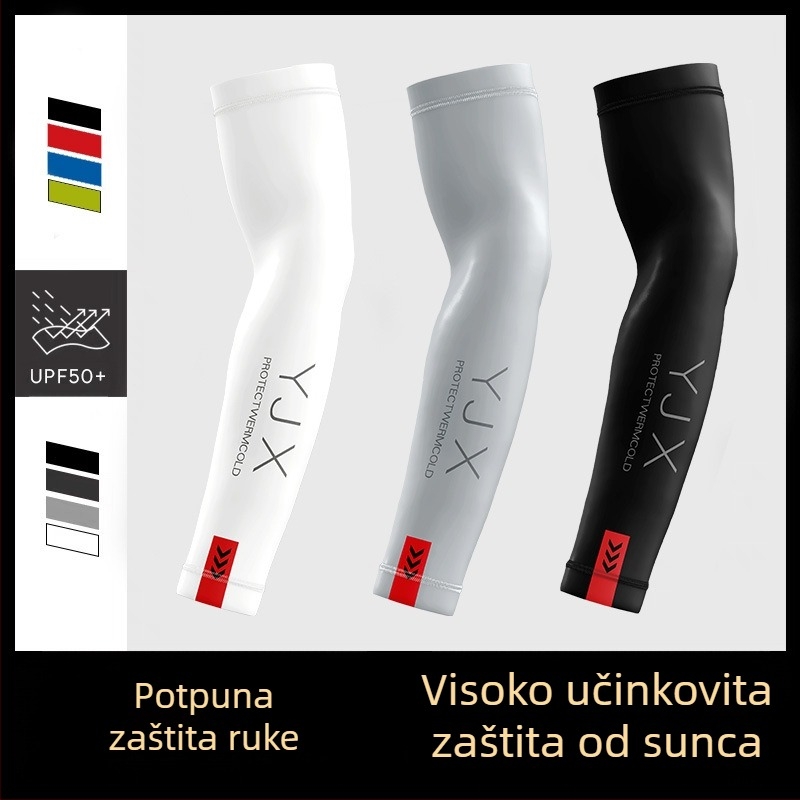 Novi muški i ženski ljetni rukavi s kremom za sunčanje Ice Sleeve, tanki rukavi za ruke za vožnju motocikla, prozračni rukavi od ledene svile