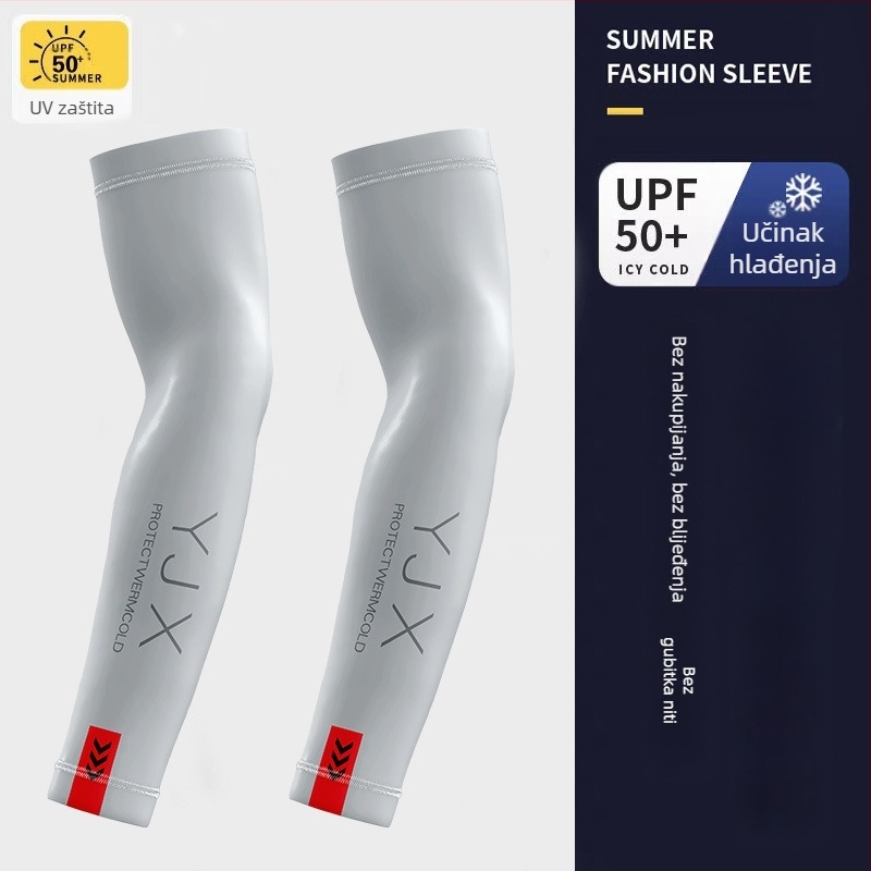 Novi muški i ženski ljetni rukavi s kremom za sunčanje Ice Sleeve, tanki rukavi za ruke za vožnju motocikla, prozračni rukavi od ledene svile