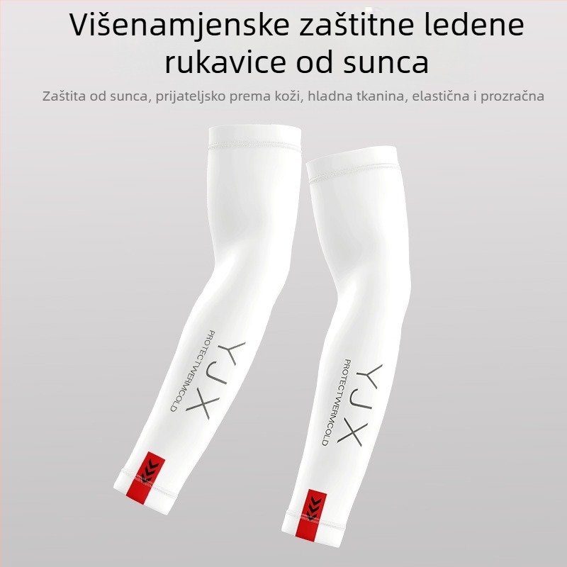 Novi muški i ženski ljetni rukavi s kremom za sunčanje Ice Sleeve, tanki rukavi za ruke za vožnju motocikla, prozračni rukavi od ledene svile