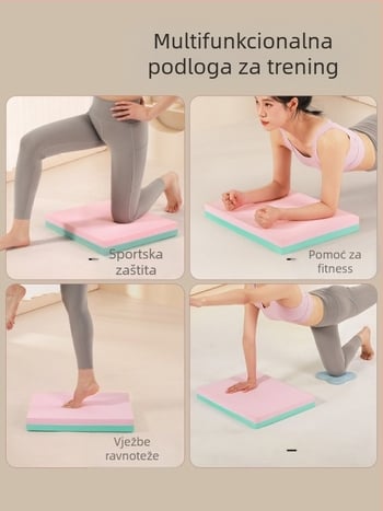 Mekana podloga za ravnotežu, ravna podloga za potporu, rehabilitacijska stabilna podloga za laktove, mekani kolaps, mekana sofa, protuklizna prostirka za trening jezgre kod kuće