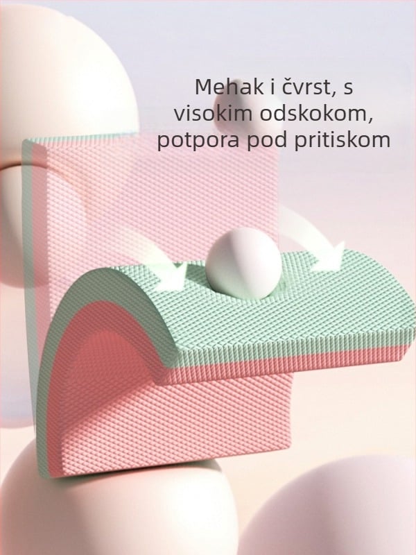 Mekana podloga za ravnotežu, ravna podloga za potporu, rehabilitacijska stabilna podloga za laktove, mekani kolaps, mekana sofa, protuklizna prostirka za trening jezgre kod kuće