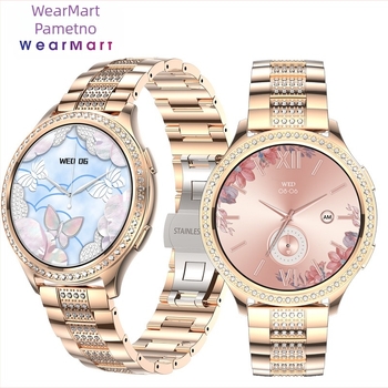 Lagani luksuzni ženski dijamantni AK53 pametni sat 1,32 inča Bluetooth poziv otkucaji srca zdravi sportski prekogranična vanjska trgovina japanski