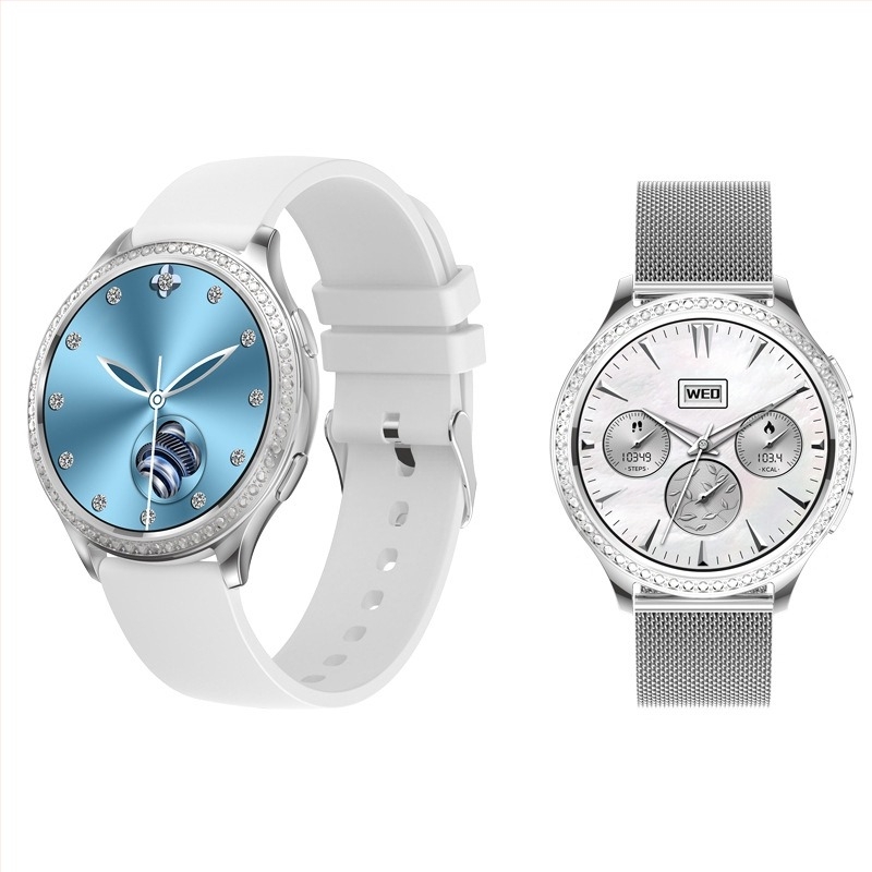 Lagani luksuzni ženski dijamantni AK53 pametni sat 1,32 inča Bluetooth poziv otkucaji srca zdravi sportski prekogranična vanjska trgovina japanski