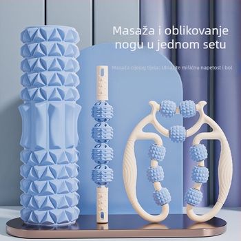 Pomoćni alat za vježbanje nogu s pjenastim valjkom i masažom – fitness oprema za masažu i yogu