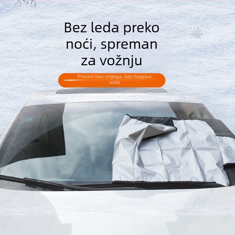 Navlaka za snijeg za automobil, suncobran, 200*70 cm, navlaka za vjetrobransko ...