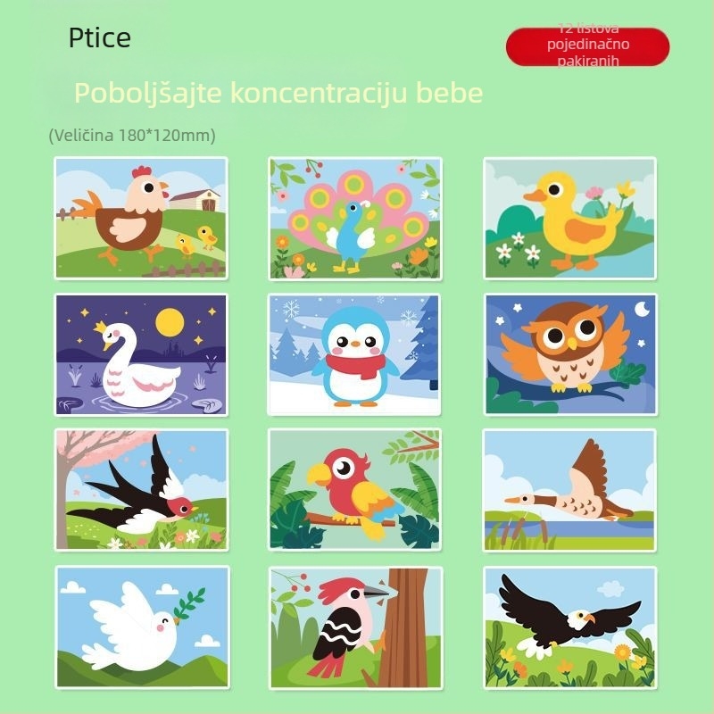 Dječje ručno rađene DIY 3D stereo Eva naljepnice princeza vrtić proizvodni materijal paket za djevojčice edukativne naljepnice igračke