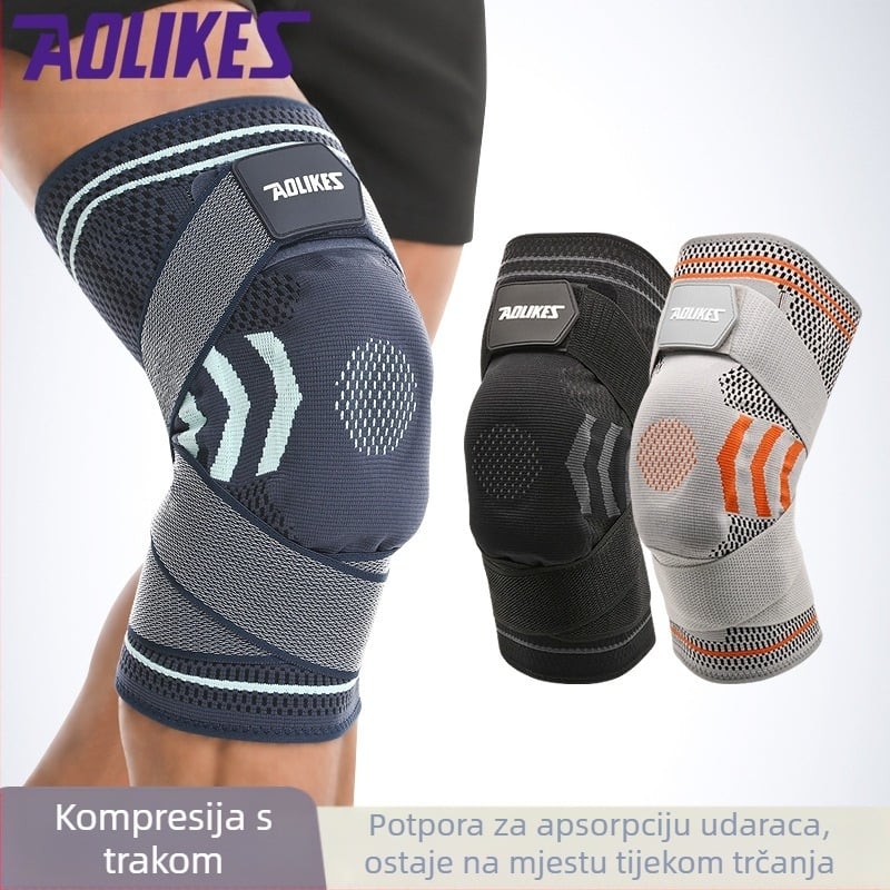 Silikonski štitnici za koljena za biciklizam, trčanje, opružni štitnici za noge, zaštita za koljena za vježbanje na otvorenom