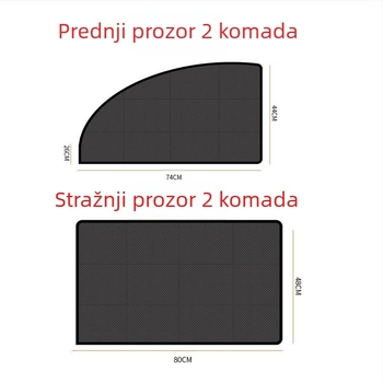 Automobilska sjenilo otporno na sunce, magnetska sklopiva zavjesa za sunce, toplinska izolacija, ventilacijska mrežasta zavjesa, zavjesa za automobil otporna na komarce