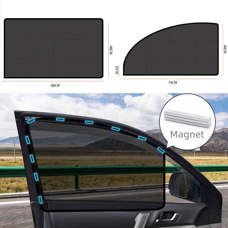 Automobilska sjenilo otporno na sunce, magnetska sklopiva zavjesa za sunce, toplinska izolacija, ventilacijska mrežasta zavjesa, zavjesa za automobil otporna na komarce