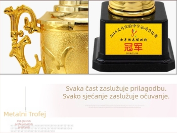 Metalni trofej, plastični trofej, dječji trofej, trofej za ples, trofej za učenike osnovne škole, sportski trofej za dodjelu nagrada, prilagodba ceremonije