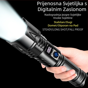 Prekogranična aluminijska legura LED jako svjetlo punjiva vanjska svjetiljka sigurnosni čekić kućna višenamjenska prijenosna svjetiljka
