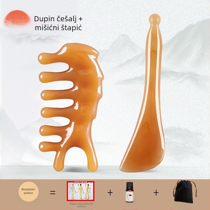 Imitacija roga, strugač za nos, ljepota, akupunkturna masaža lica, nosna greda, visoko trljanje, povlačenje ušiju, štapić za akupunkturne točke meridijana, štapić za ugušivanje lica