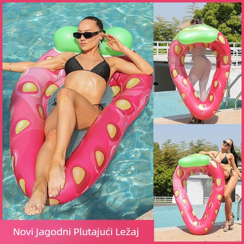 Napuhavanje za odrasle, plutajuća i odvodna viseća ležaljka, plutajući krevet s crtanim životinjama, plutajući nosač s jednorogom, prsten za plivanje za odrasle