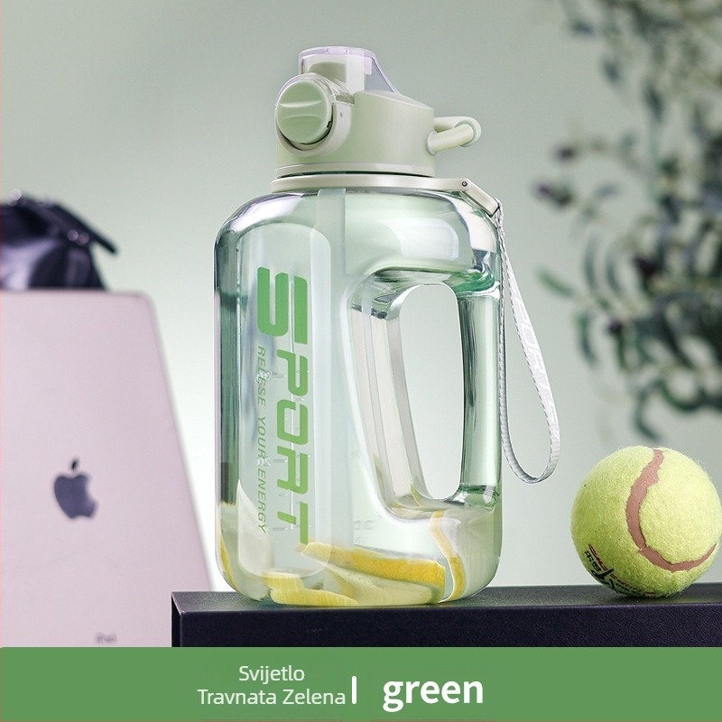 Boca za vodu velikog kapaciteta, vrč za vodu za sportove na otvorenom, prijenosna plastična boca za vodu velikog kapaciteta za muškarce i žene studente