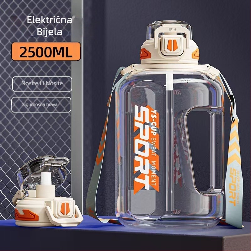 Boca za vodu velikog kapaciteta, vrč za vodu za sportove na otvorenom, prijenosna plastična boca za vodu velikog kapaciteta za muškarce i žene studente