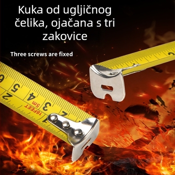 Vanjskotrgovinska britanska traka 5 m 3 m čelična traka zadebljana otporna na habanje ravnalo visoke preciznosti kutijasta mjerna traka