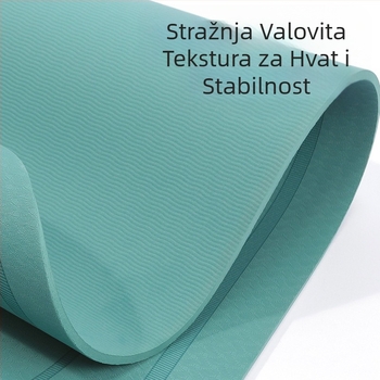 TPE prostirka za jogu, plesna posebna zadebljana ovalna nijema protuklizna prostirka za preskakanje užeta, sportska fitness prostirka za preskakanje užeta s velikim užetom