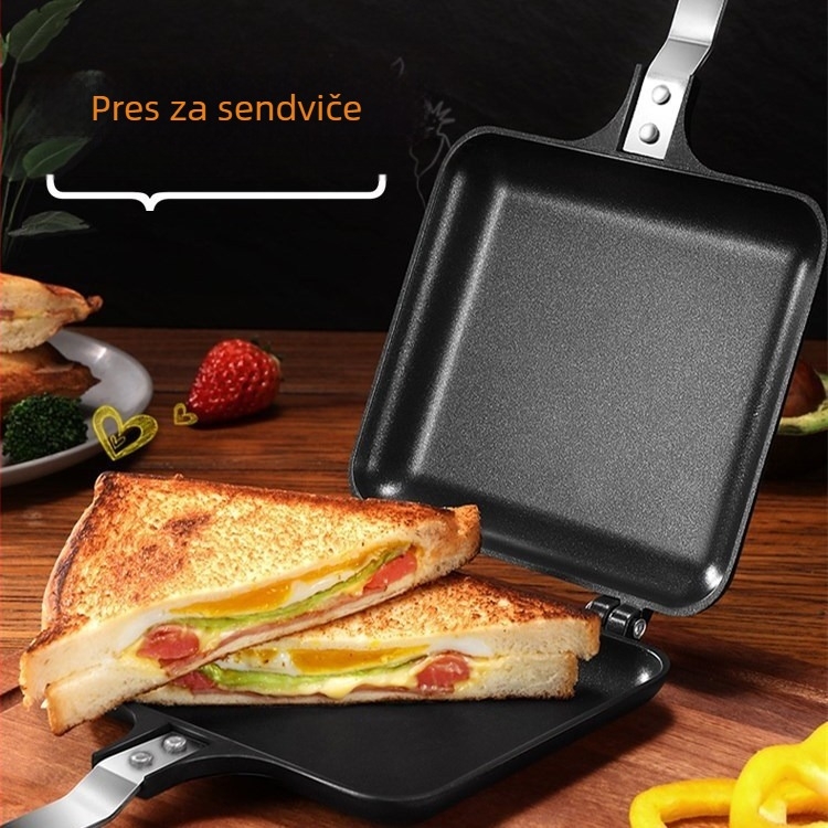 tava za sendviče, dvostrana tava, tava za kruh, tava za tost, neprianjajuća dvostrana tava, aparat za sendviče