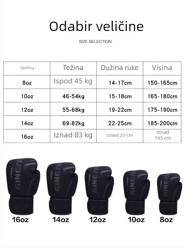 Boksačke rukavice za prekogranične sportove Sanda Boksačke rukavice za odrasle Djevojčice Boksačke rukavice s vrećom pijeska