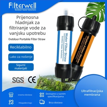 Tvornica izravno isporučuje ultrafiltracijsku membranu, prijenosnu vanjsku slamku za pročišćavanje vode, izravno pijenje, filter s jednim vojnikom