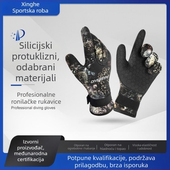 Qianxing 3/5 mm ronilačke rukavice za ronjenje i surfanje, neklizajuće, otporne na rezanje, tople, otporne na habanje, zimske rukavice za plivanje, ribolov i lov ribe na zalihi