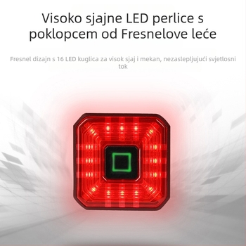 enlee biciklističko stražnje svjetlo kočnice pametno stražnje svjetlo punjenje LED vodootporno noćno svjetlo upozorenja oprema za vožnju