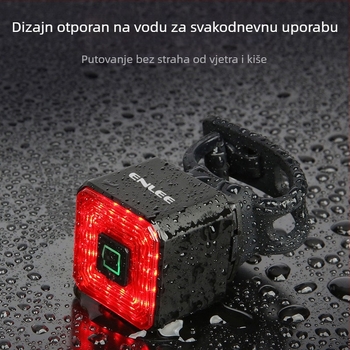 enlee biciklističko stražnje svjetlo kočnice pametno stražnje svjetlo punjenje LED vodootporno noćno svjetlo upozorenja oprema za vožnju