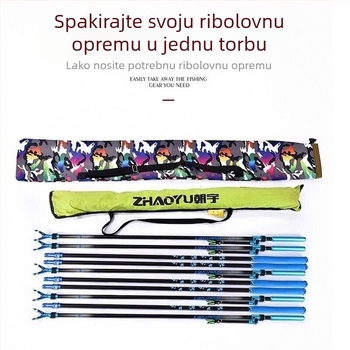 Proizvođačeva sklopiva torba za štap za pecanje, vodootporna, brzosušeća torba od Oxford tkanine za kišobran, višenamjenska torba za ribolovni pribor, torba za ribolovni pribor