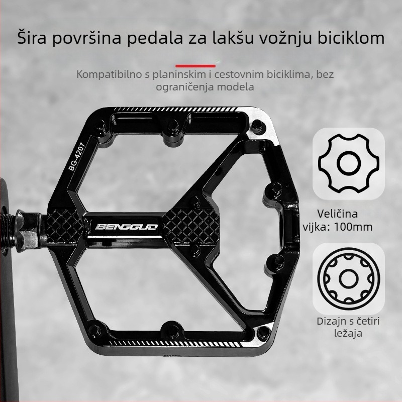 Pedala za bicikl, cestovna, planinska, aluminijska legura, lijevanje pod tlakom, dvostruka DU Peilin pedala, prekogranična oprema za vožnju na otvorenom