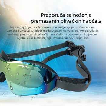 Obo prekogranične naočale za odrasle veleprodaja HD vodootporne naočale za plivanje protiv zamagljivanja galvanizirane šarene naočale za ronjenje