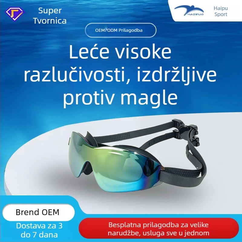 Obo prekogranične naočale za odrasle veleprodaja HD vodootporne naočale za plivanje protiv zamagljivanja galvanizirane šarene naočale za ronjenje