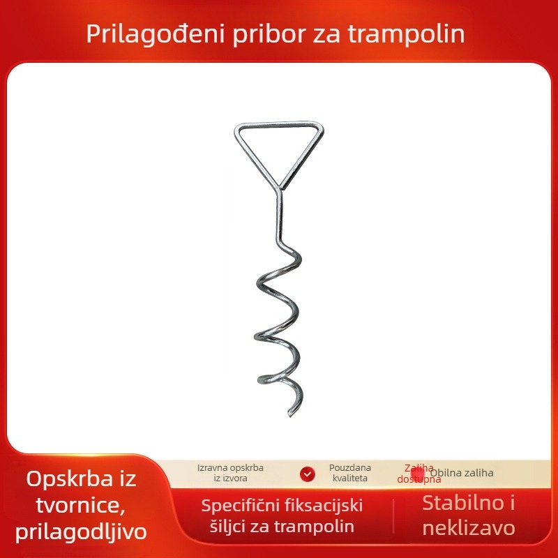 Ekskluzivna prekogranična opskrba od proizvođača: spiralni čavli za podlogu, čavli za podlogu za trampolin, čavli za podlogu za kampiranje, pričvršćivači čavli za podlogu za šatore, kampiranje
