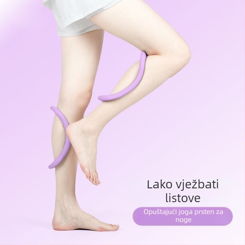 Prsten za jogu s otvorenim ramenima i leđima, prsten za istezanje i opuštanje u fitnessu, pilates TPR prsten za istezanje meke fascije, prsten za fitness
