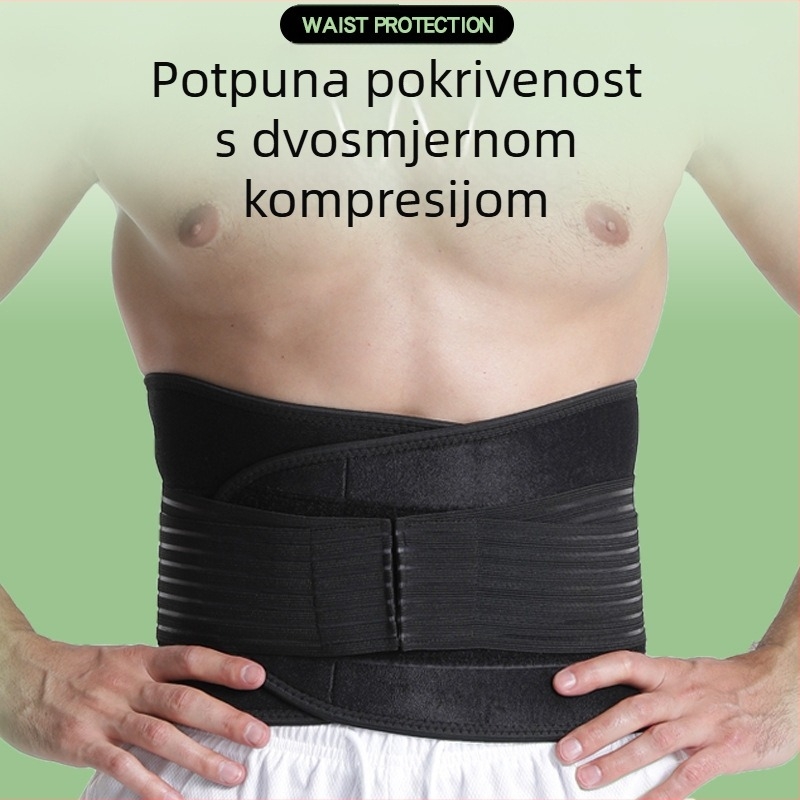 Pojas za fitness na otvorenom s dvostrukom kompresijom struka za potporu struka i kontrolu trbuha tijekom sportova na otvorenom
