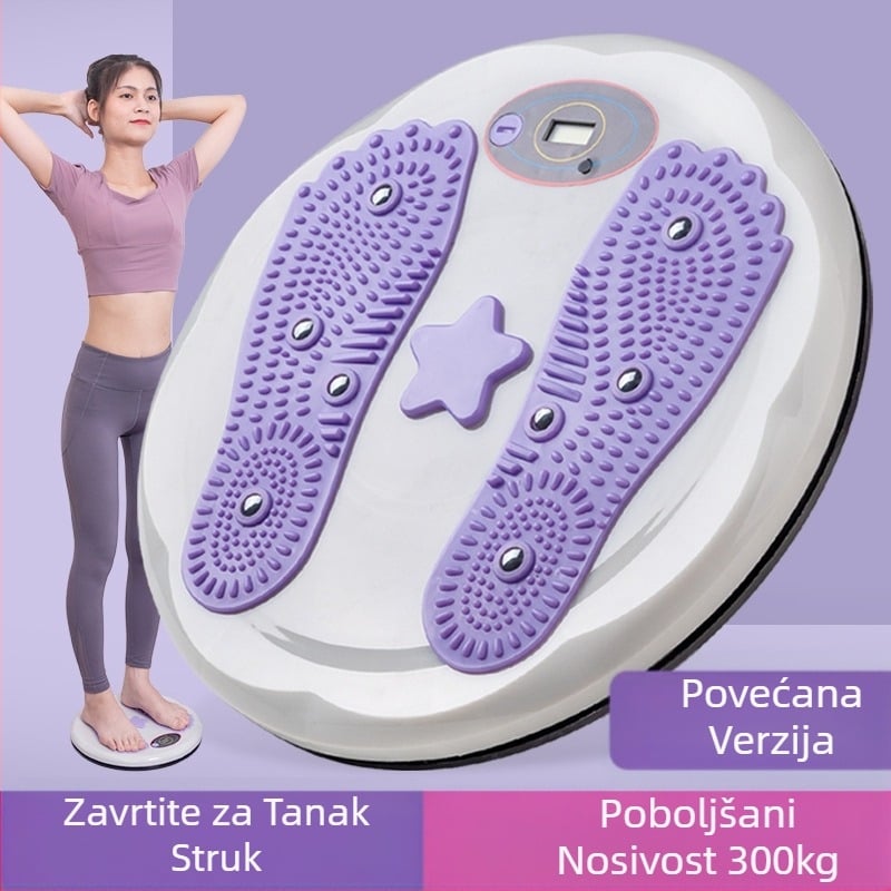 Veliki magnetski stroj za masažu struka, kućni inteligentni stroj za brojanje, stroj za uvijanje struka, fitness masaža stopala, vježbanje, fitness stroj za okretanje struka