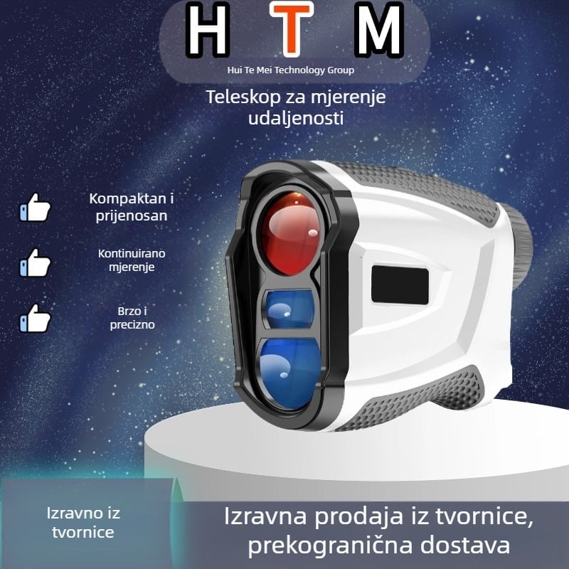 Ručni vanjski laserski mjerni teleskop za golf s magnetskom adsorpcijom, 1000 m, punjiva magnetska adsorpcija