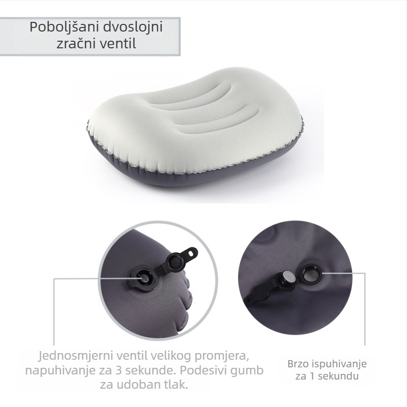 Internet slavna osoba na otvorenom kampiranje na napuhavanje jastuk putna zaštita za vrat napuhavanje jastuk lagani uredski jastuk za pauzu za ručak veleprodaja