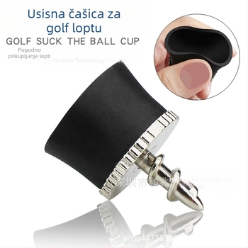 Mini palica za berač loptica za golf s jednim vijkom, vakuumskom čašicom i prijenosnim laganim beračem loptica