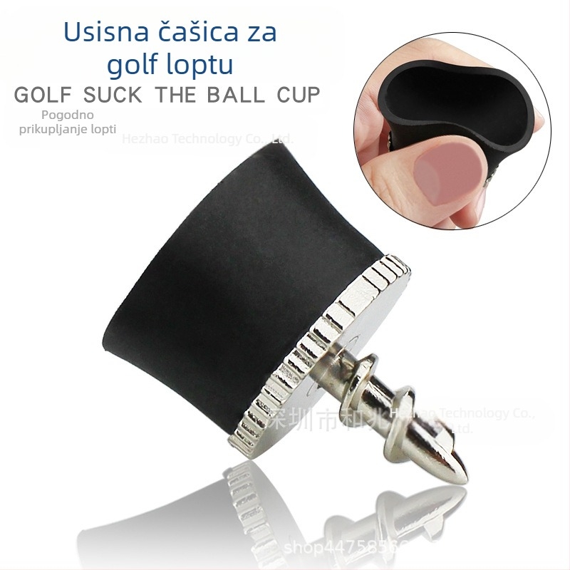 Mini palica za berač loptica za golf s jednim vijkom, vakuumskom čašicom i prijenosnim laganim beračem loptica