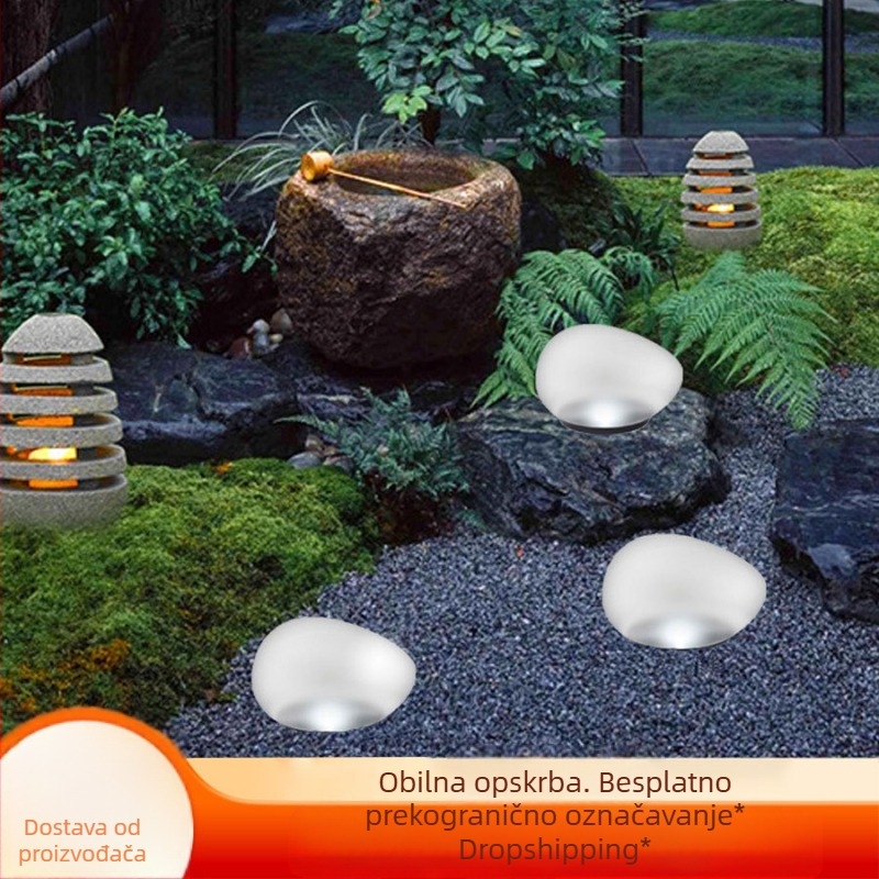 Vanjska solarna travnjak popločana podzemna rasvjeta kućna vila vrtna rasvjeta vrtna rasvjeta svjetleća kamena lampa