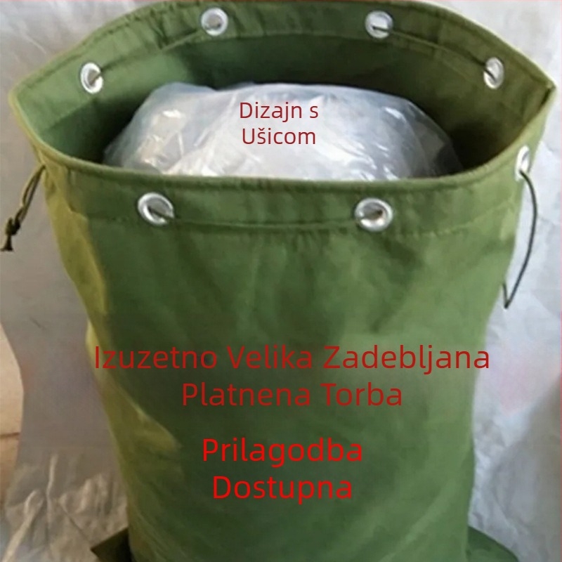 Iznimno veliki kapacitet debele platnene torbe, torba za ekspresni prijenos, logistički transport, torba za odjeću, jaka kvadratna torba za pohranu
