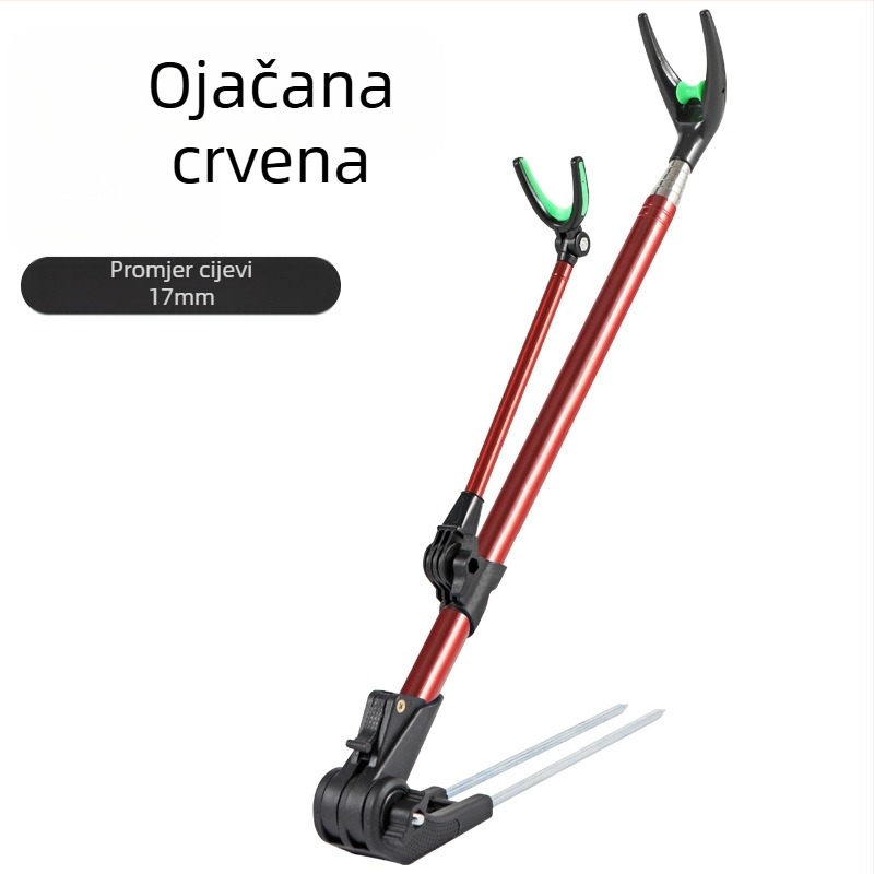 Nosač štapa za pecanje u boji, uvlačiva rotirajuća kutija za pecanje, ručni nosač štapa, nosač baterije od nehrđajućeg čelika, nosač štapa za pecanje