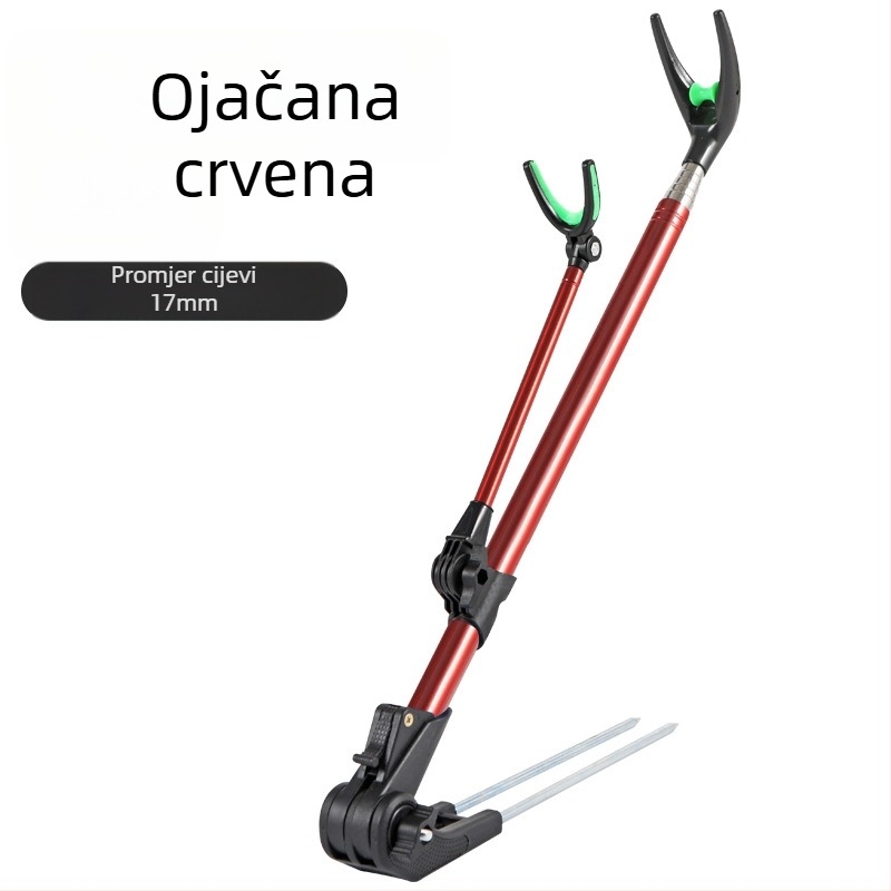 Nosač štapa za pecanje u boji, uvlačiva rotirajuća kutija za pecanje, ručni nosač štapa, nosač baterije od nehrđajućeg čelika, nosač štapa za pecanje