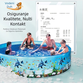 Veliki vanjski napuhani bazen, kućni okrugli bazen, dječji unutarnji sklopivi bazen, generacija kose