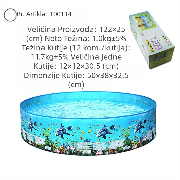 Veliki vanjski napuhani bazen, kućni okrugli bazen, dječji unutarnji sklopivi bazen, generacija kose