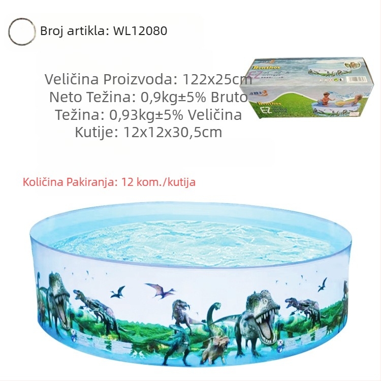 Veliki vanjski napuhani bazen, kućni okrugli bazen, dječji unutarnji sklopivi bazen, generacija kose