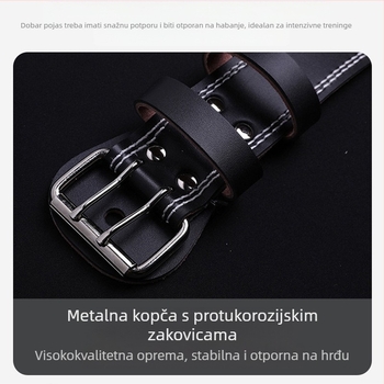 Dizanje utega pojas od kravlje kože za fitness čučanj fitness sportska podrška za struk muškarci i žene profesionalna oprema za trening Sport dizanje utega teško povlačenje